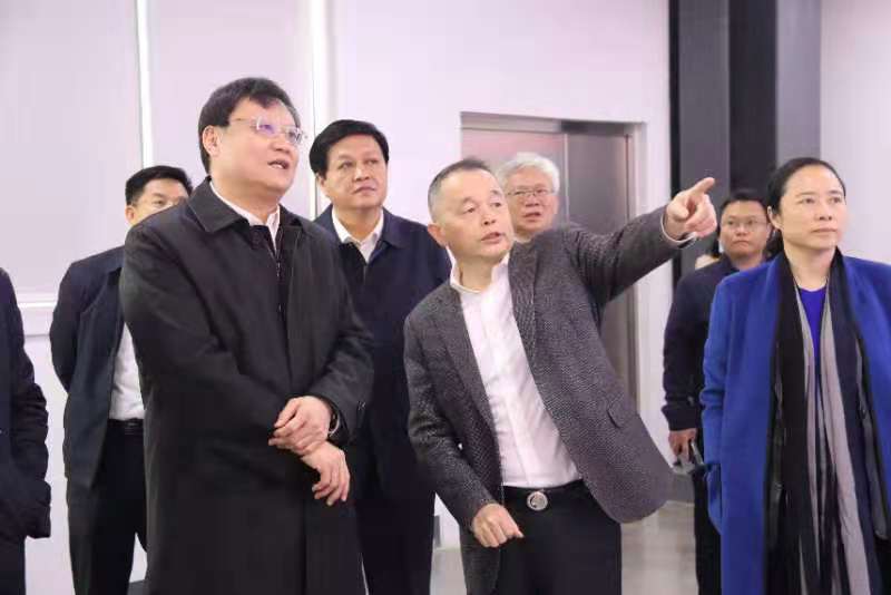 湖南省委常委、省國資委書記等赴邵陽調研國資國企工作方案考察團來我公司調研